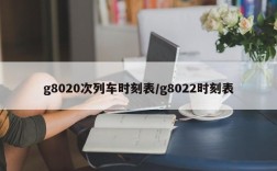 g8020次列车时刻表/g8022时刻表